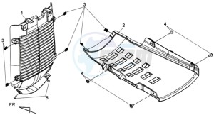 MAXSYM 400 EFI ABS drawing UNDERTAIL / COOLER COWLING