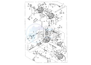 YZF R1 1000 drawing CARBURETOR