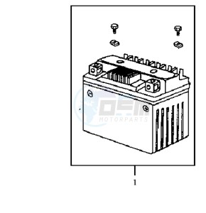 JET EURO X 50 25 KMH E2 drawing BATTERY