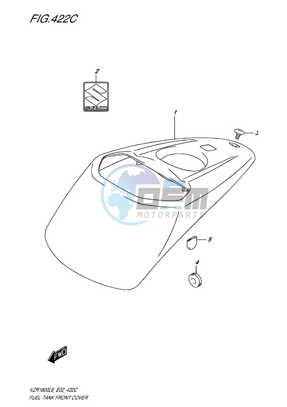 FUEL TANK FRONT COVER