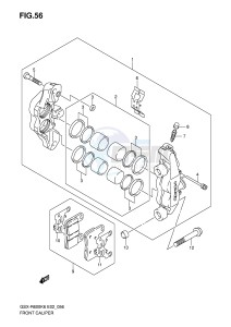 GSX-R600 (E2) drawing FRONT CALIPER