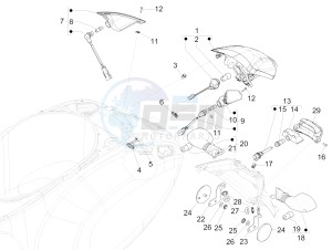 SPRINT 150 4T 3V IGET ABS E4 (NAFTA) drawing Rear headlamps - Turn signal lamps