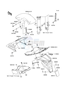 Z750 ZR750J6F FR GB XX (EU ME A(FRICA) drawing Fenders