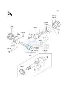 KAF 620 G [MULE 3000] (G6F-G8F) G7F drawing CRANKSHAFT_PISTON-- S- -