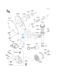 KAF 300 D [MULE 520] (D1-D2) [MULE 520] drawing OIL PUMP_OIL FILTER