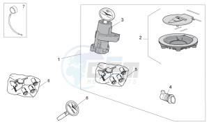 Norge 1200 IE 8V Polizia Stradale drawing Lock hardware kit