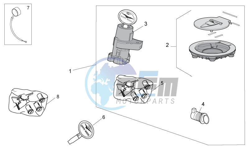 Lock hardware kit