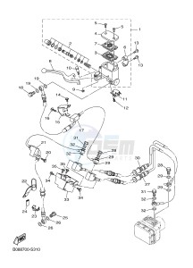 MTN320-A MTN-320-A MT-03 (B9A2) drawing FRONT MASTER CYLINDER