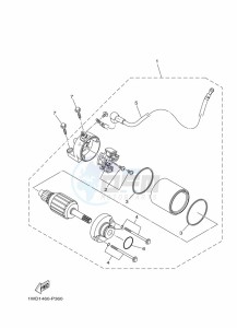 YZF250-A (B1X4) drawing STARTING MOTOR