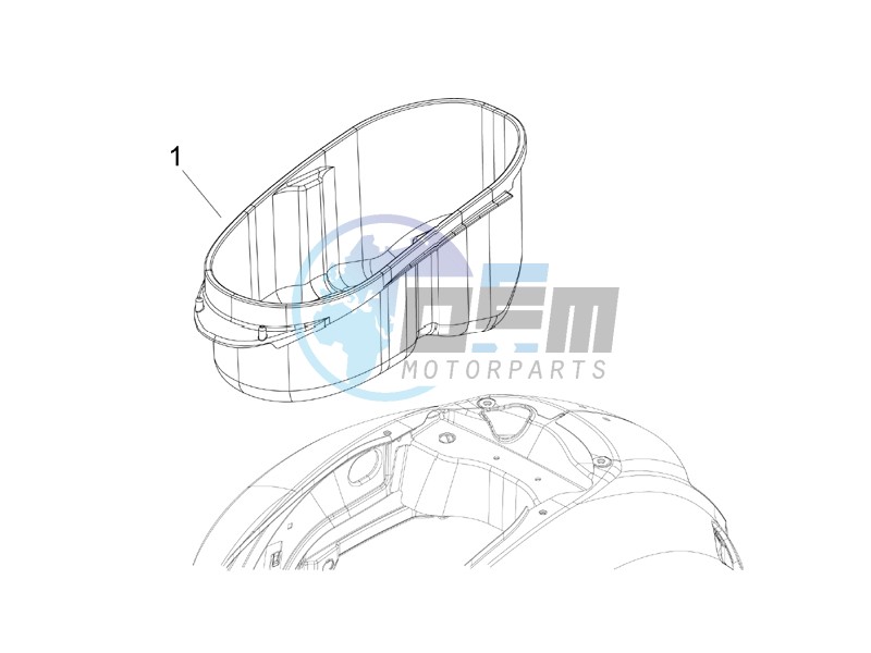 Helmet housing - Undersaddle