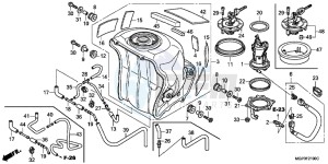 CBR1000RRC drawing FUEL TANK/FUEL PUMP