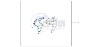 CB1000R9 UK - (E / MPH) drawing KIT TIT. RADIATOR SHROUD