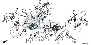 CTX1300AE CTX1300A UK - (E) drawing EXHAUST MUFFLER