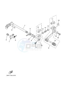 TT-R125 TT-R125LW (2CP6) drawing SHIFT SHAFT