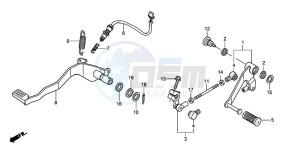 XL125V VARADERO drawing PEDAL