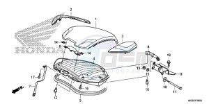 NC700SAD NC700S ABS 2ED - (2ED) drawing LUGGAGE LID