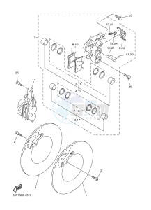 FZ8-N FZ8 (NAKED) 800 (2SH5) drawing FRONT BRAKE CALIPER