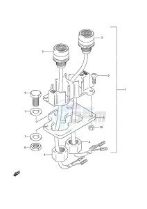 DF 90 drawing Trim Switch (2001 to 2004)