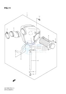 GZ125 Marauder drawing AIR CLEANER