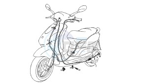 BOULEVARD - 125 CC 4T EU3 drawing WIRING HARNESS