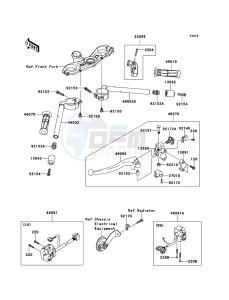 NINJA ZX-6R ZX600RDF FR GB XX (EU ME A(FRICA) drawing Handlebar