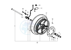 NRG POWER DD 50 drawing Front wheel