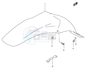 RM250 (E3-E28) drawing REAR FENDER