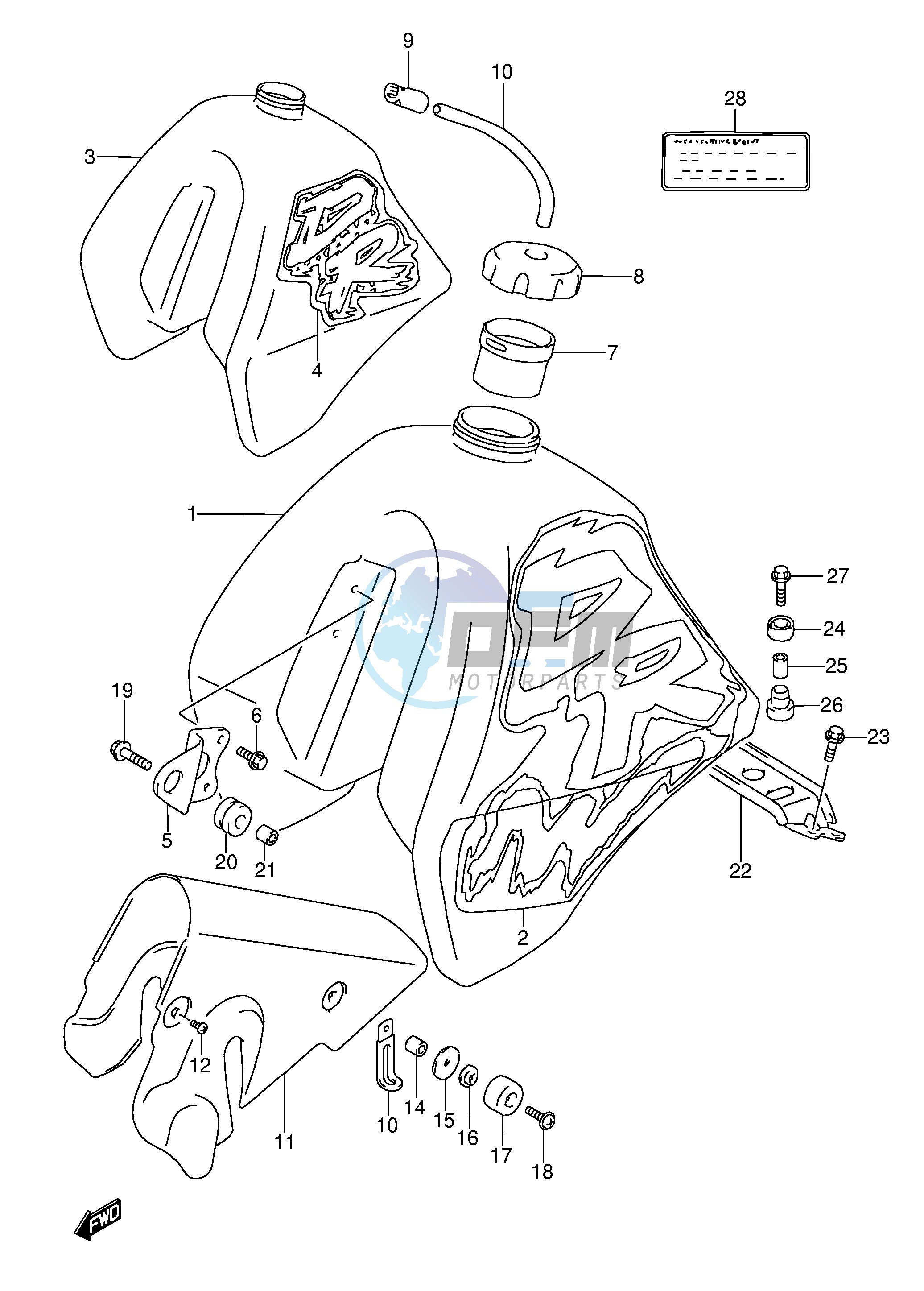 FUEL TANK (MODEL N P)