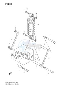 GSF-1250S BANDIT EU drawing REAR CUSHION LEVER