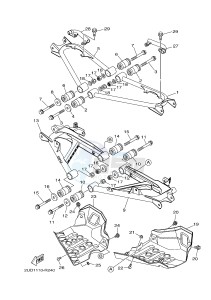 YFM700FWAD YFM70GPHH GRIZZLY 700 EPS (B1A3) drawing REAR ARM