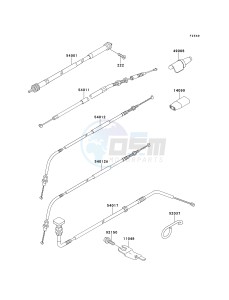 KLX 650 D [KLX650R] (D1) [KLX650R] drawing CABLES