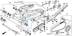 CBR600RA9 Korea - (KO / ABS) drawing SWINGARM