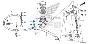 TRX420FAD TRX420 Europe Direct - (ED) drawing RR. BRAKE MASTER CYLINDER