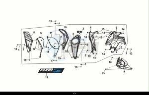 NH-X125 (ME12B2-EU) (E5) (M1) drawing TOPCOVER - UNDERSPOILER