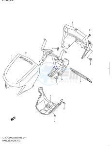 LT-A750X (P28-P33) drawing HANDLE COVER (MODEL K8 K9)