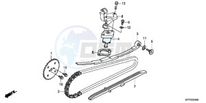 SH125RC drawing CAM CHAIN/TENSIONER