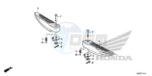 NSS125ADF Forza 125 - NSS125AD UK - (E) drawing PILLION STEP