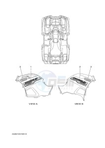 YFM550FWAD YFM550PF GRIZZLY 550 EPS (2LBA) drawing GRAPHICS