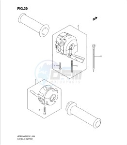 GSF650/S drawing HANDLE SWITCH