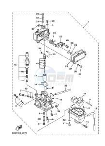 TT-R110E (B51P) drawing CARBURETOR