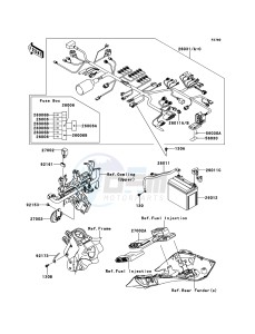 Z1000SX ZX1000GBF FR GB XX (EU ME A(FRICA) drawing Chassis Electrical Equipment