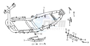 JET EURO X 50 E2 drawing FRAME