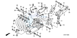 CB600FA39 Spain - (SP / ABS ST 25K) drawing EXHAUST MUFFLER