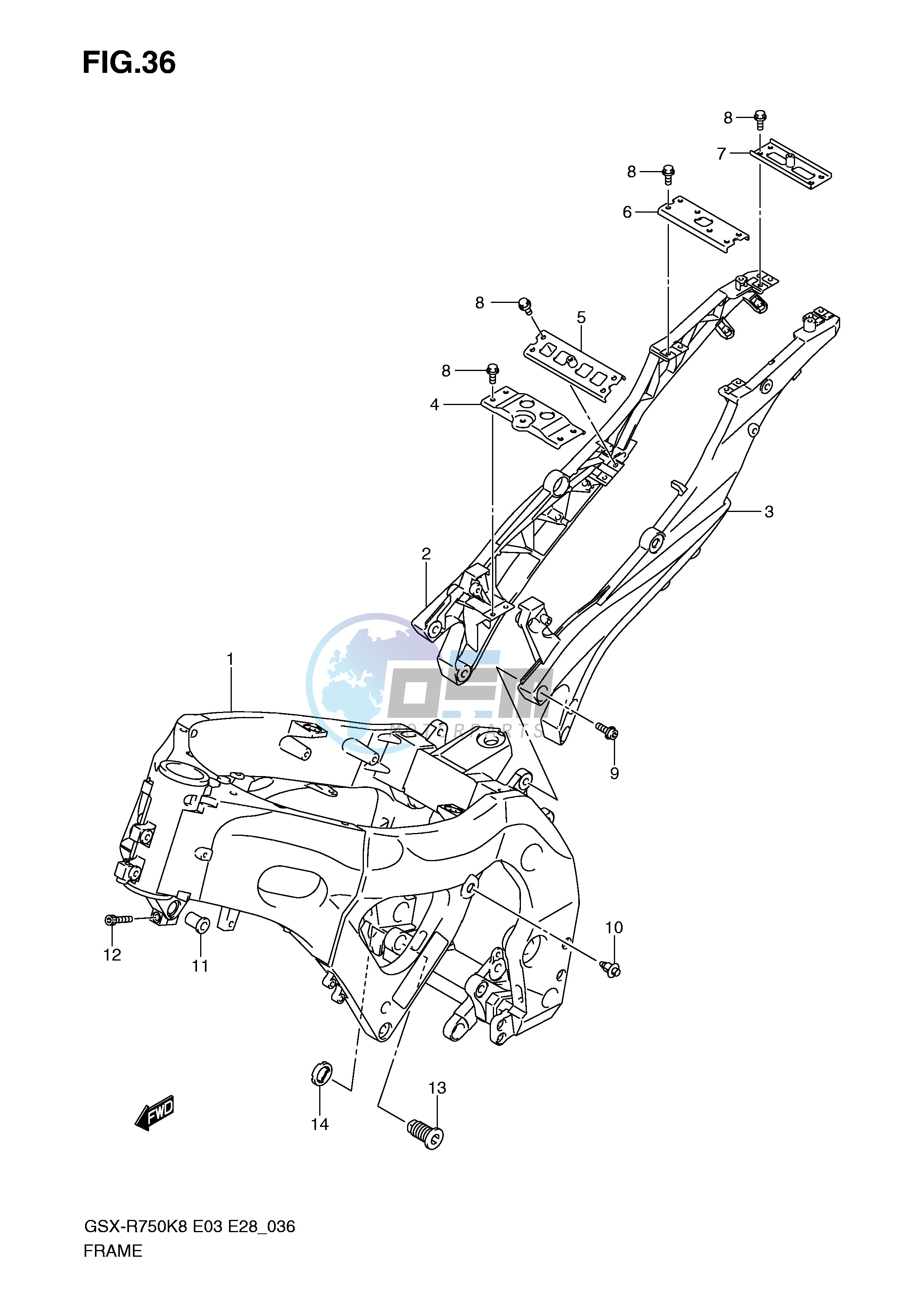 FRAME (MODEL K8 K9)