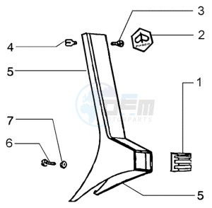 PX 150 E U.S.A. drawing Steering cover