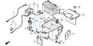 CBR600SE drawing BATTERY