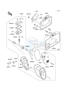 VN 800 G [VULCAN 800 DRIFTER] (E1-E5) [VULCAN 800 DRIFTER] drawing TAILLIGHT-- S- -