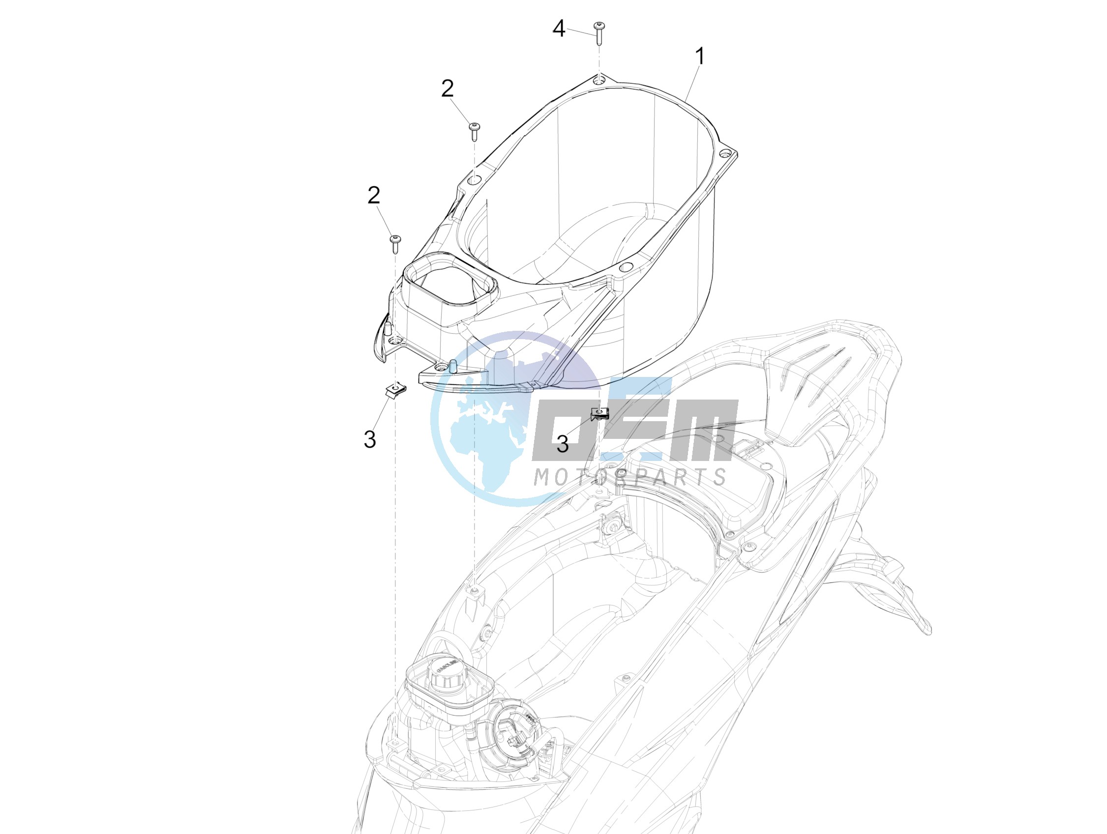 Helmet housing - Undersaddle