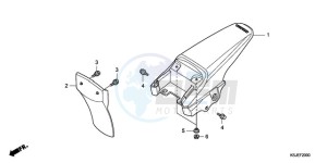 CRF100F9 Europe Direct - (ED / CMF) drawing REAR FENDER