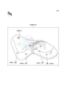 VN900_CLASSIC VN900B9F GB XX (EU ME A(FRICA) drawing Seat